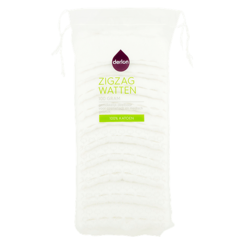 Foto van Derlon Zigzagwatten op witte achtergrond