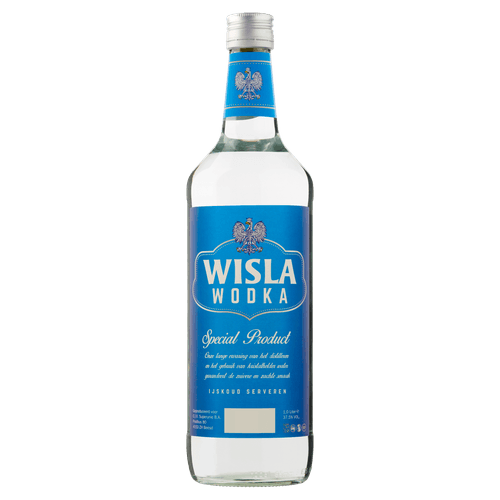 Foto van Wisla Wodka op witte achtergrond