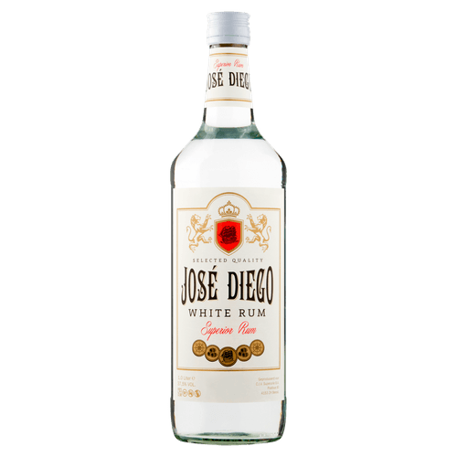 Foto van José Diego Rum white op witte achtergrond