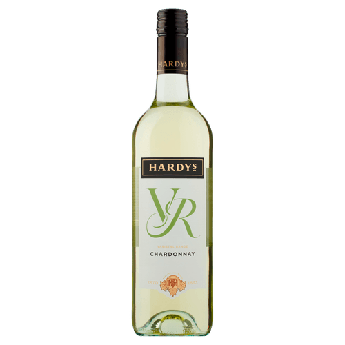Foto van Hardy's VR Chardonnay op witte achtergrond