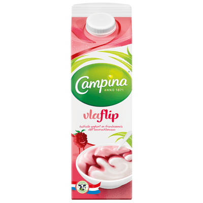 Campina Vlaflip framboos - 1 liter