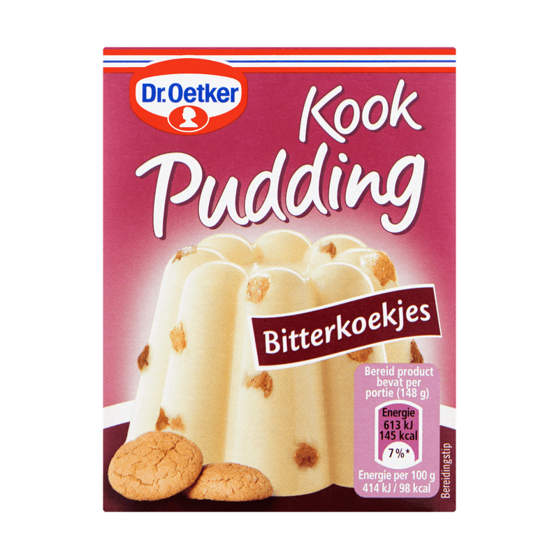 Dr. Oetker kookpudding bitterkoekjes