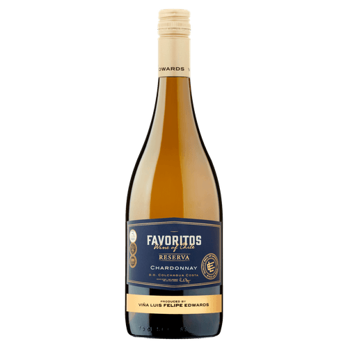 Foto van Favoritos Reserva chardonnay op witte achtergrond