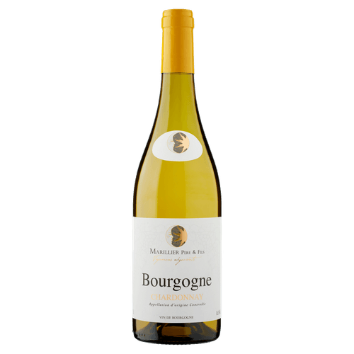 Foto van Marillier Bourgogne chardonnay op witte achtergrond