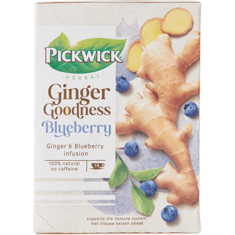 Pickwick Thee ginger goodness blueberry 15 zakjes