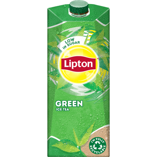 Foto van Lipton Ice tea green op witte achtergrond