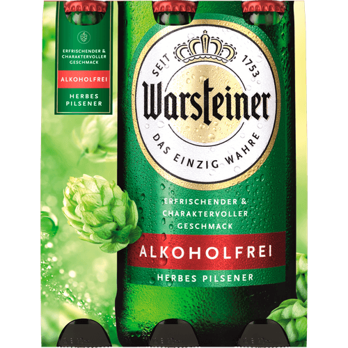 Foto van Warsteiner Herb 0.0 op witte achtergrond