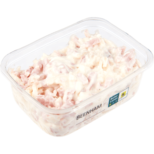 Foto van 1 de Beste Beenham salade op witte achtergrond