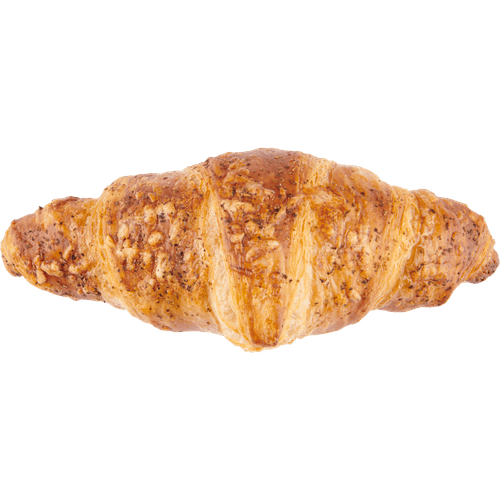 Foto van Roomboter kaascroissant op witte achtergrond