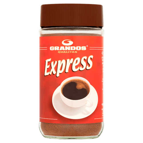 Foto van Grandos Oploskoffie op witte achtergrond