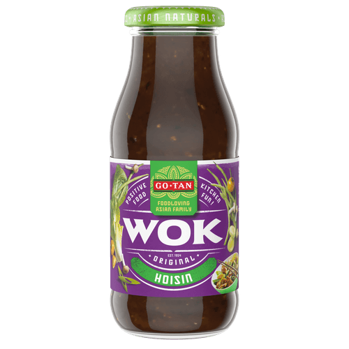 Foto van Go-Tan Wok hoisin op witte achtergrond