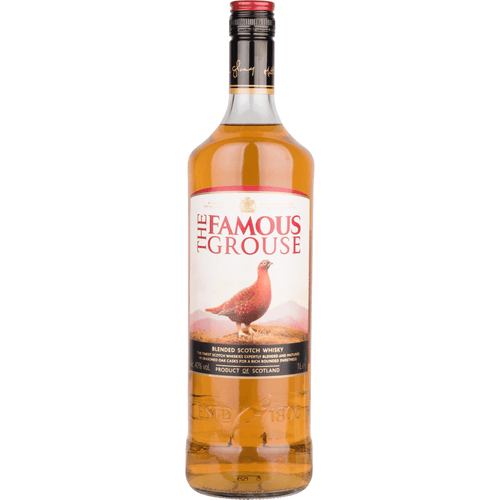 Foto van Famous Grouse Whisky op witte achtergrond