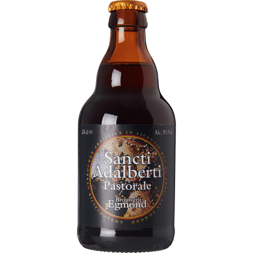 Foto van Sancti Adalberti Abdijbier pastorale op witte achtergrond