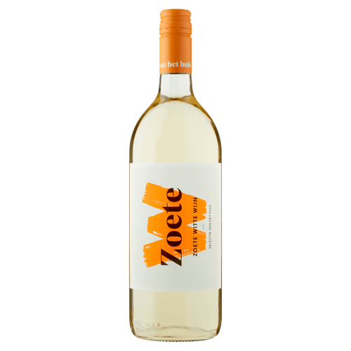 Foto van Huiswijn wit zoet op witte achtergrond