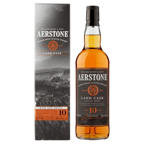Foto van Aerstone Whisky land cask 10y op witte achtergrond