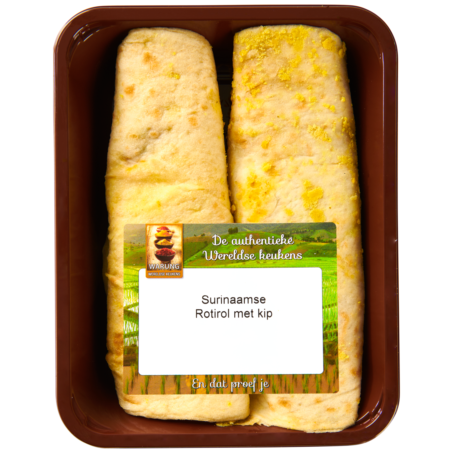 Warung Surinaamse roti-rol met kip