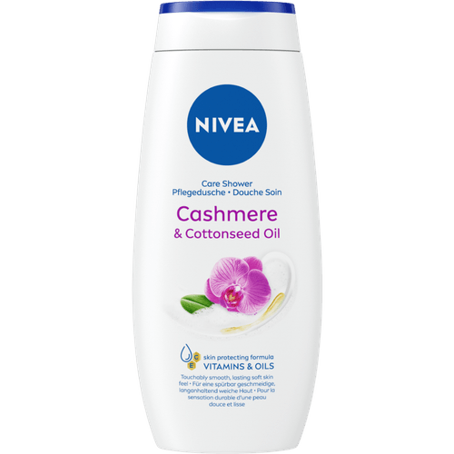 Foto van Nivea Douchegel care & cashmere op witte achtergrond