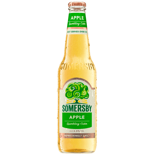 Foto van Somersby Cider apple op witte achtergrond