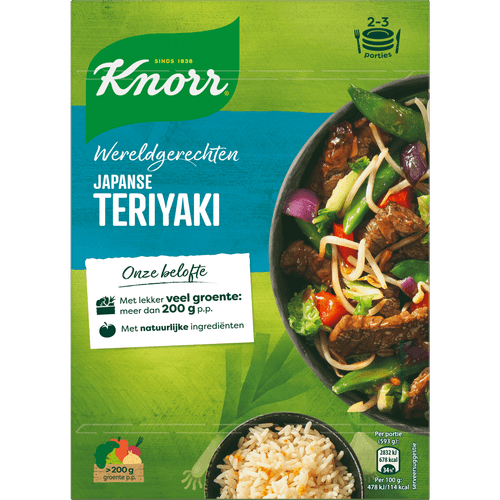 Foto van Knorr Wereldgerecht japanse teriyaki op witte achtergrond