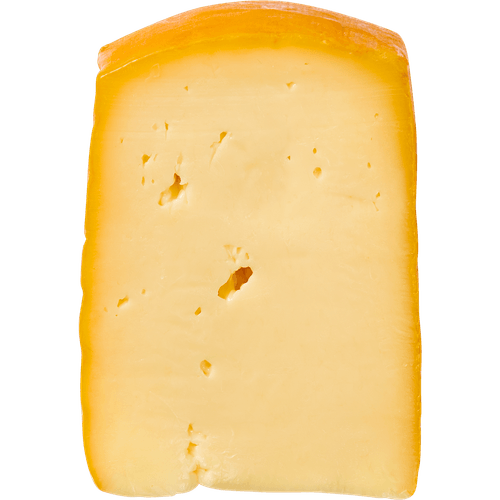 Foto van DekaVers Petrus abdijkaas op witte achtergrond