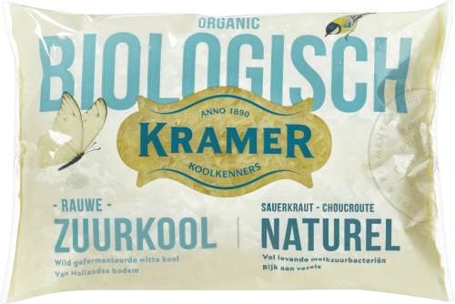 Foto van Kramer Zuurkool naturel op witte achtergrond