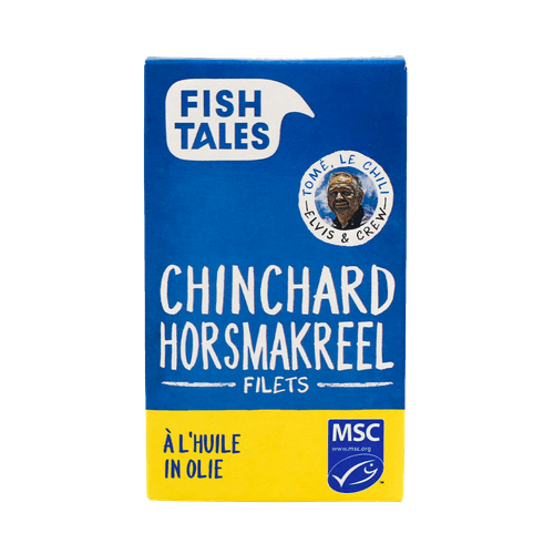 Foto van FISH TALES Horsmakreel in zonnebloemolie op witte achtergrond