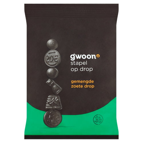Foto van G'woon Gemengde zoete drop op witte achtergrond