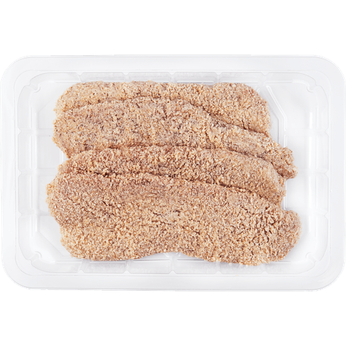 Foto van DekaVers Varkensschnitzel gepaneerd 4 stuks op witte achtergrond