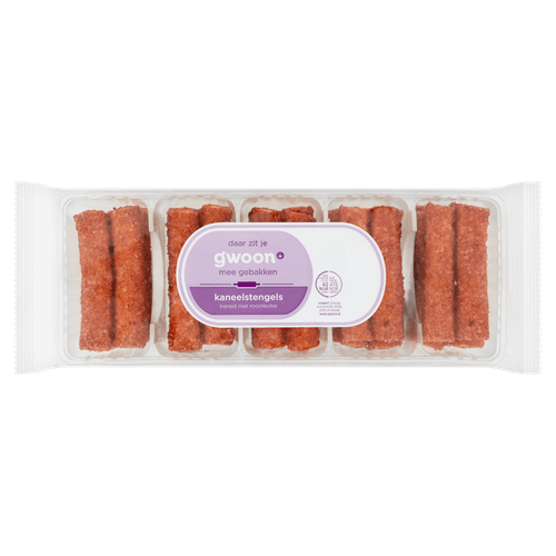 Foto van G'woon Kaneelstengels roomboter op witte achtergrond