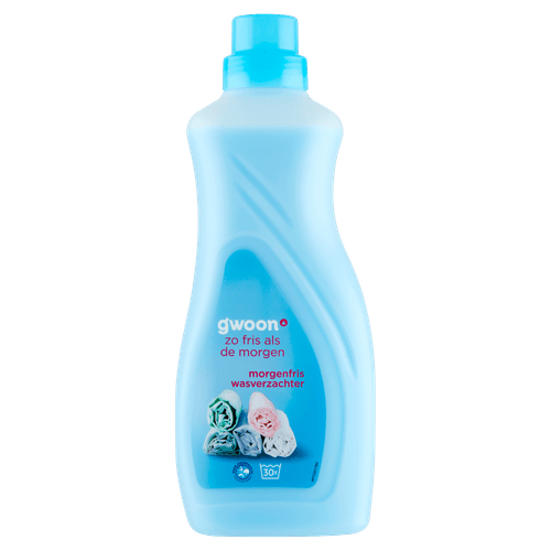 Foto van G'woon Wasverzachter morgenfris 30 wasbeurten op witte achtergrond
