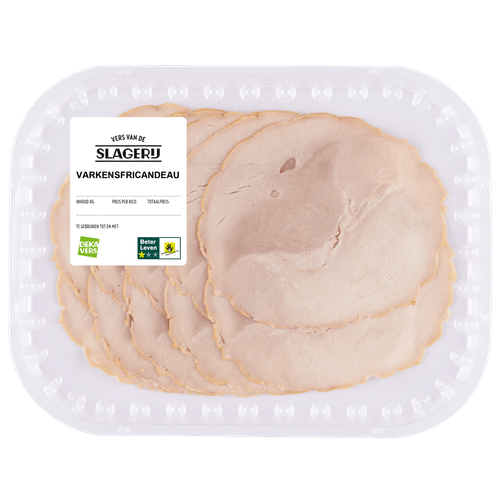 Foto van DekaVers Varkensfricandeau op witte achtergrond