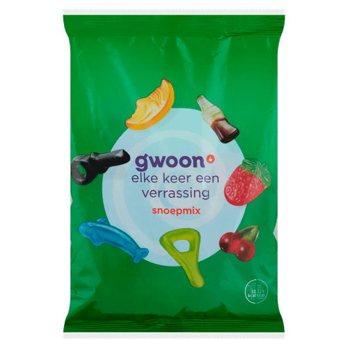 Foto van G'woon Snoepmix op witte achtergrond