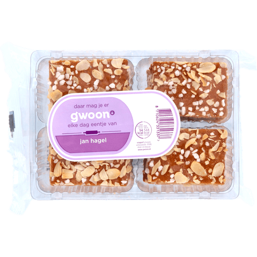 Foto van G'woon Jan hagel op witte achtergrond