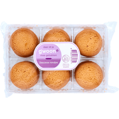 Foto van G'woon Zeeuwse rondjes op witte achtergrond