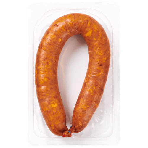 Foto van DekaVers Rookworst grof op witte achtergrond