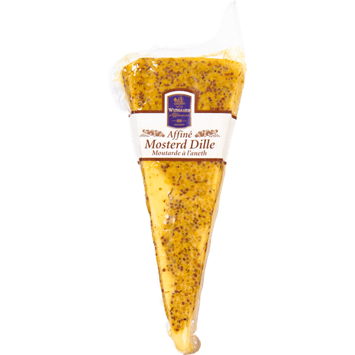 Foto van Wijngaard Affine mosterd dille op witte achtergrond