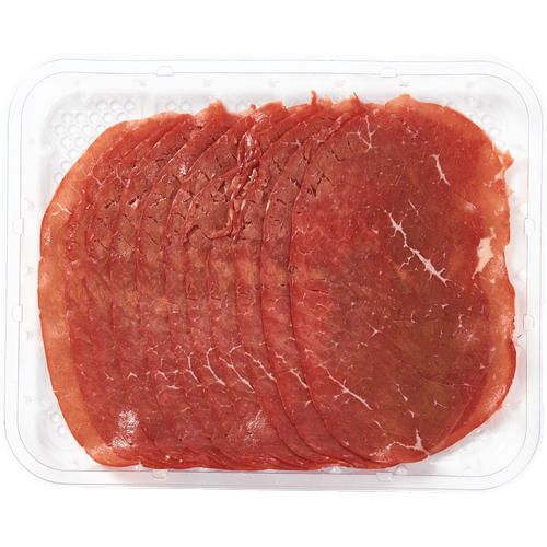 Foto van Proef 't Verschil Runderrookvlees op witte achtergrond