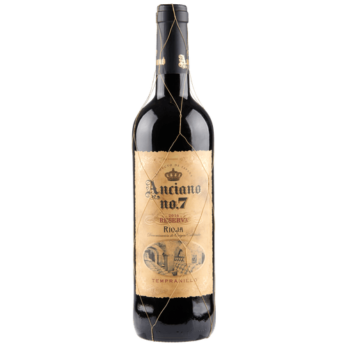 Foto van Anciano Rioja reserva 7 years old op witte achtergrond