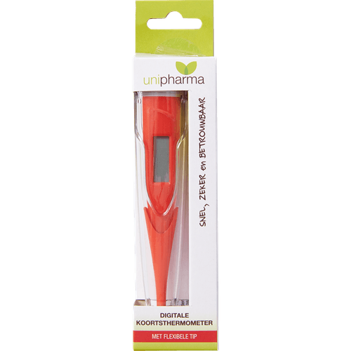 Foto van Unipharma Thermometer digitaal op witte achtergrond