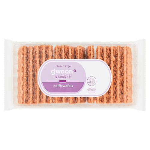 Foto van G'woon Koffiewafel op witte achtergrond