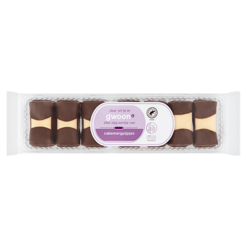 Foto van G'woon Mergpijp cakejes op witte achtergrond