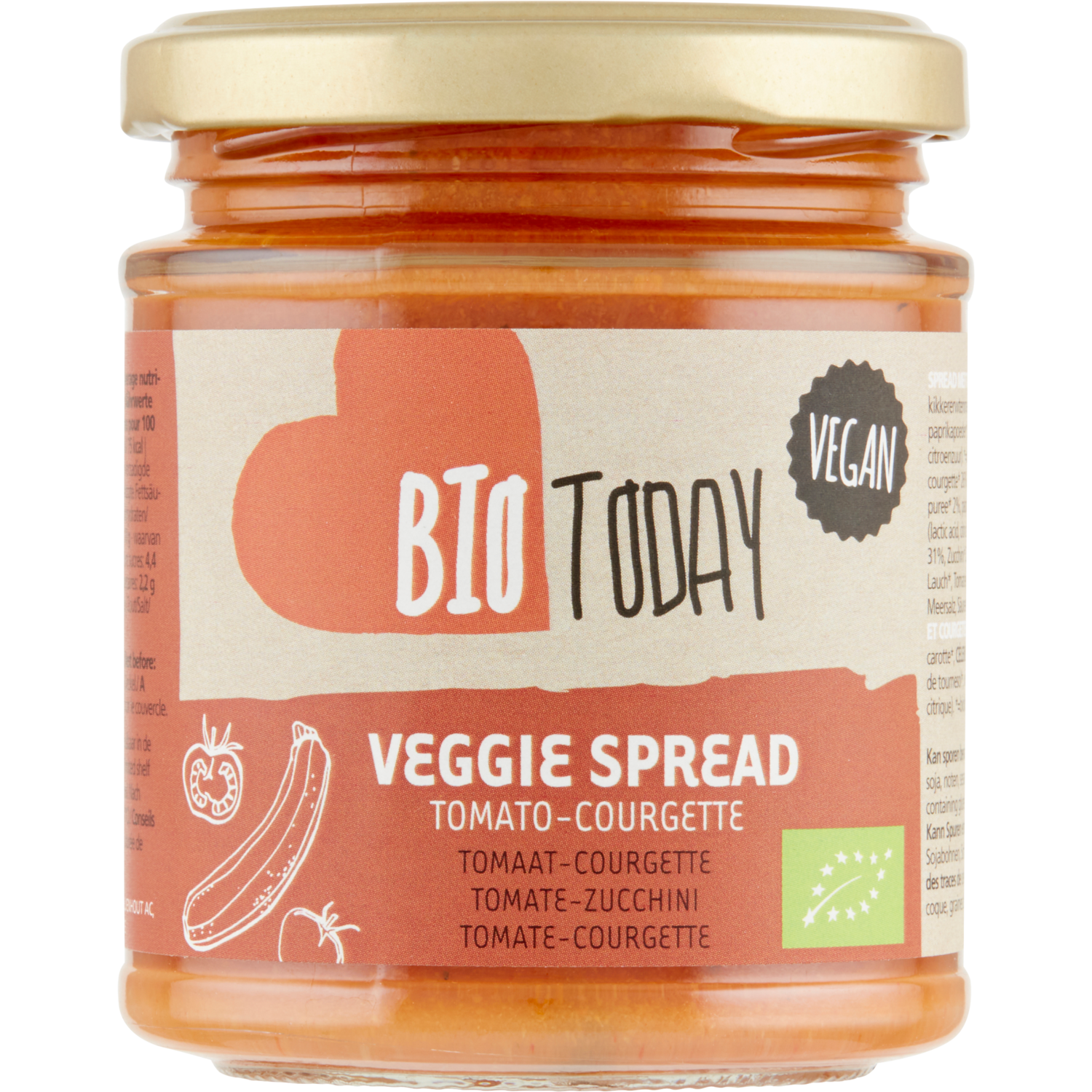 Bio Today Tomato-courgette spread