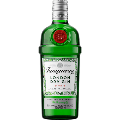 Foto van Tanqueray Gin op witte achtergrond