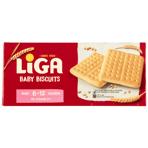Foto van Liga Babybiscuits 6+ maanden op witte achtergrond
