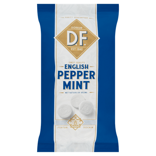 Foto van Fortuin English pepermunt op witte achtergrond