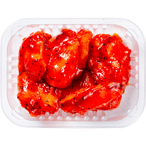 Foto van DekaMarkt Gourmet mini scharrel kipgourmetlap gemarineerd op witte achtergrond