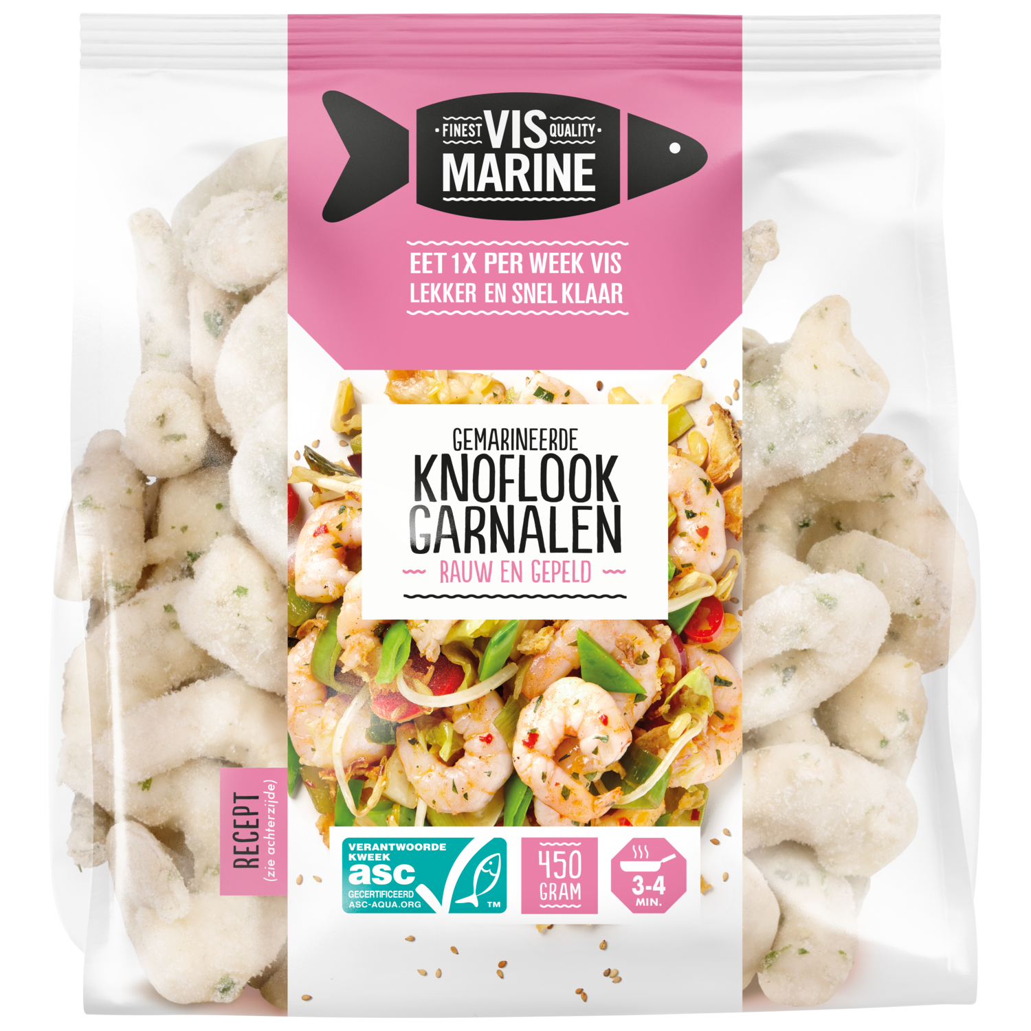 Vis Marine Garnalen knoflook
