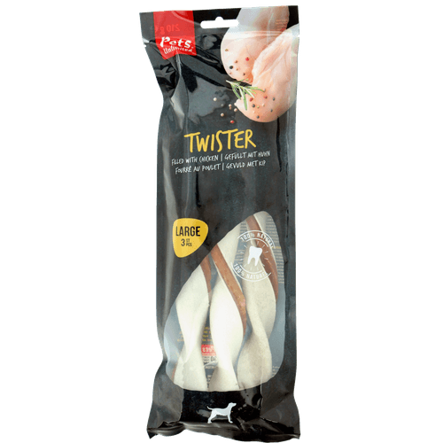Foto van Pets Hondensnacks twisters large 3 stuks op witte achtergrond