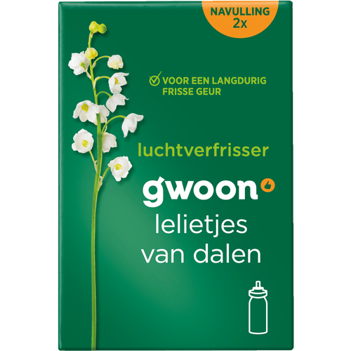 Foto van G'woon Luchtverfrisser minispray lelietjes van dalen navul op witte achtergrond