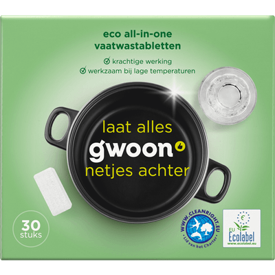 G'woon Vaatwastabletten eco - 30 Stuks
